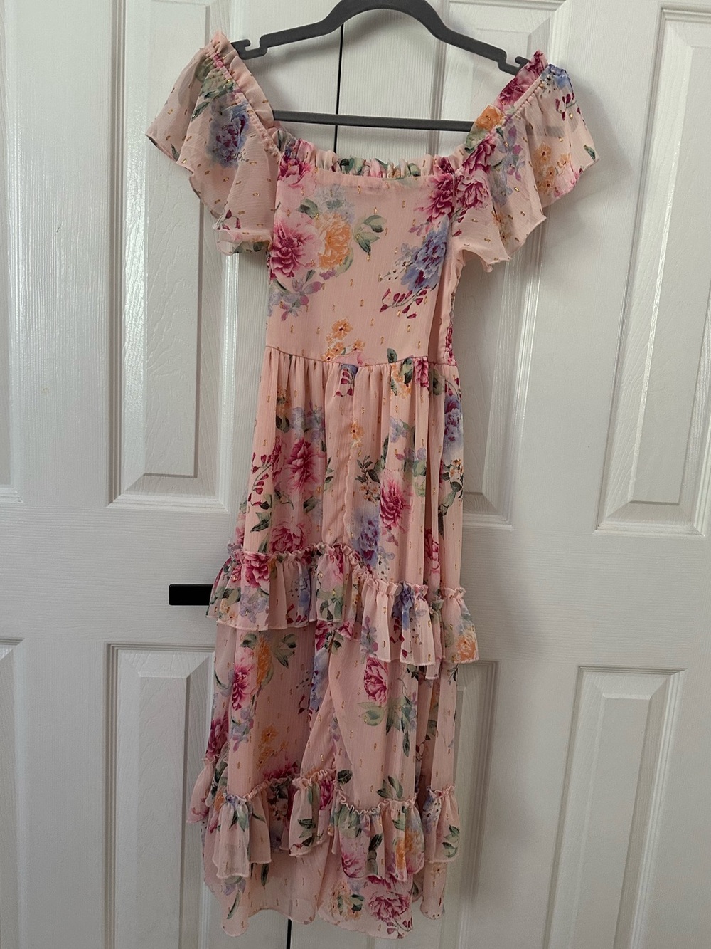 Girls floral Maxi dress size medium